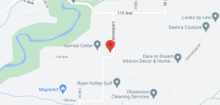 map of 25235 110TH AVENUE